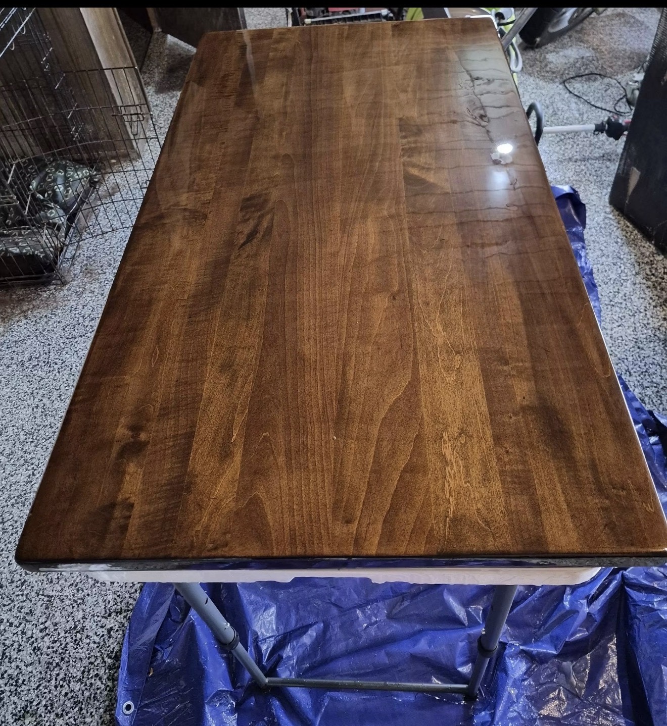 True Grit refinished epoxy tabletop